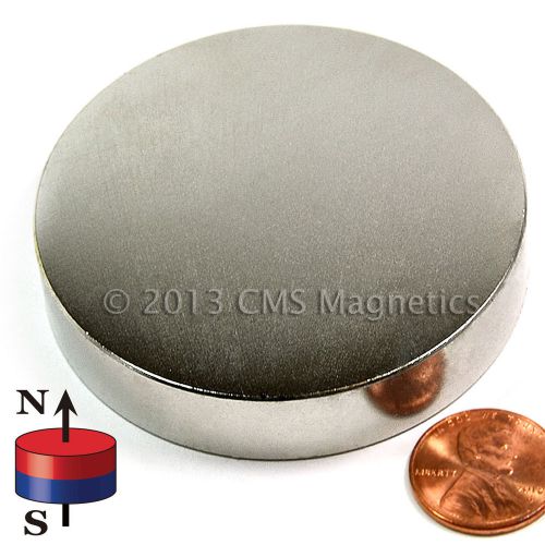 Cms magnetics n42 disc neodymium magnet dia 2 1/2&#034;x1/2&#034; ndfeb rare earth 10 pc for sale