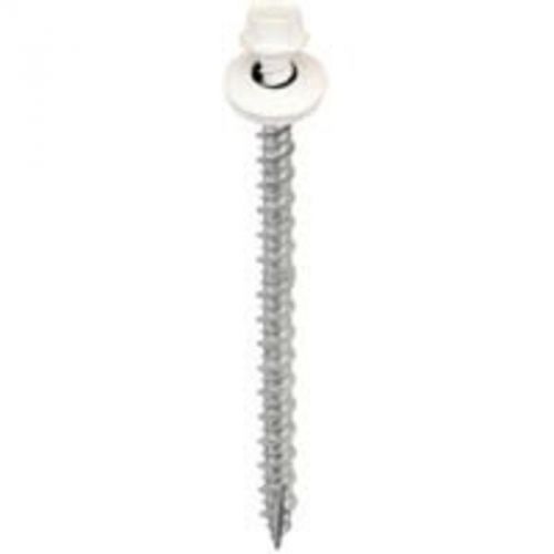 Scr Self-Tapping No 9 3In Hex ACORN INTERNATIONAL Metal Building Screws White