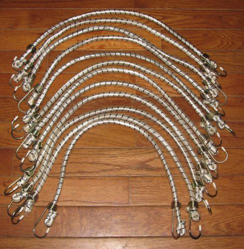 Lot of 12 new bungee shock cords tie downs straps truck hauling gear 24&#034; for sale