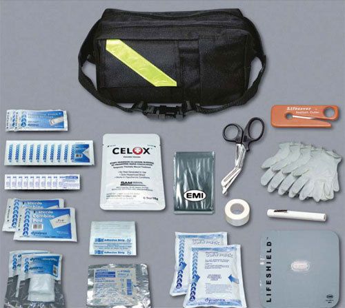 Rapid response pac - black - law enforcement trauma kit for sale