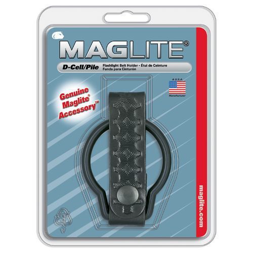 Maglite ASXD056 Black BW Leather D-Cell Flashlight Belt Holder