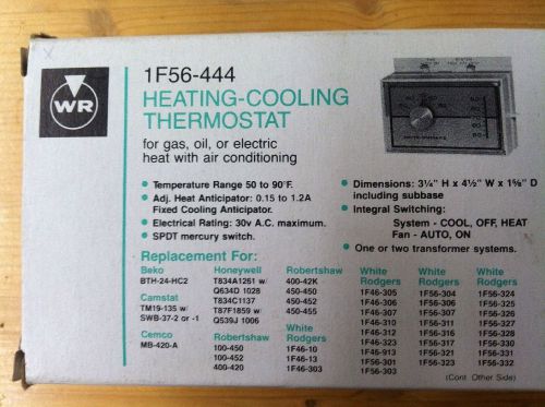 White Rodgers 1F56-444 Mechanical Non-Programmable Thermostat. New in Box.