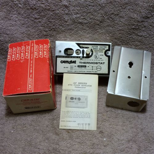 Attic power ventilator thermostat afc 01t 110 204 cam-stat 70 to 110 degrees for sale