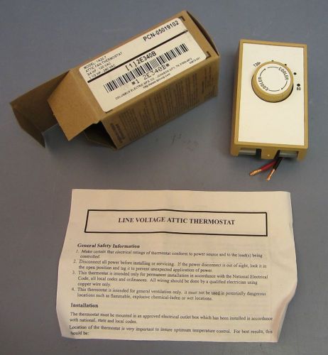 Columbus electric mfg. co. 1a22-7 attic fan thermostat new in box for sale