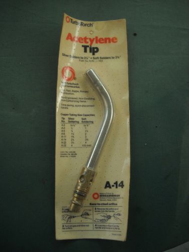 Victor turbo torch acetylene tip a-14 quick disconnect new in package for sale