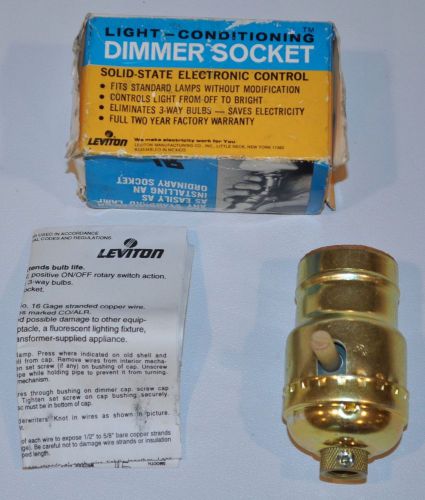 Leviton - 6151 - Full Range Light Dimmer Socket for Standard Lamp - No Knob