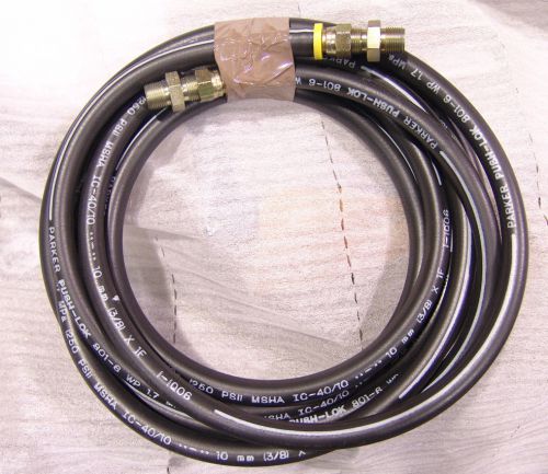 Pneumatic hose parker push-lok 3.8&#034; x 18&#039; , 250 psi for sale