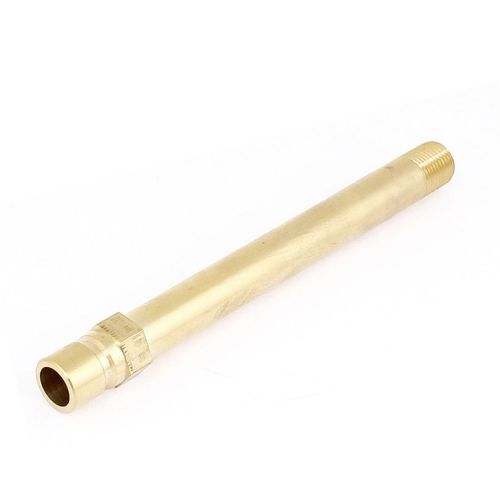 Mould 5.7&#034; Length 0.55&#034; Barb End Dia Coarse Thread Brass Pipe Nipple