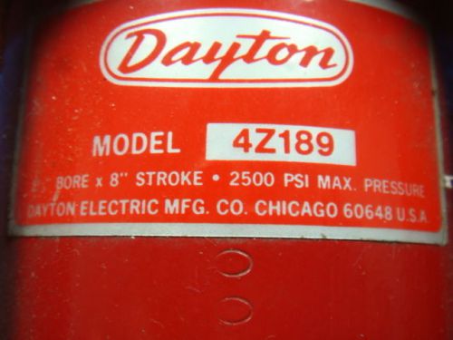 New, dayton, hydraulic cylinder, 4z189, new no box for sale