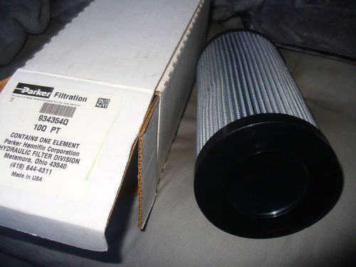 Lot of 4 parker hydraulic filter 934354q 10q pt parker filter element nos for sale