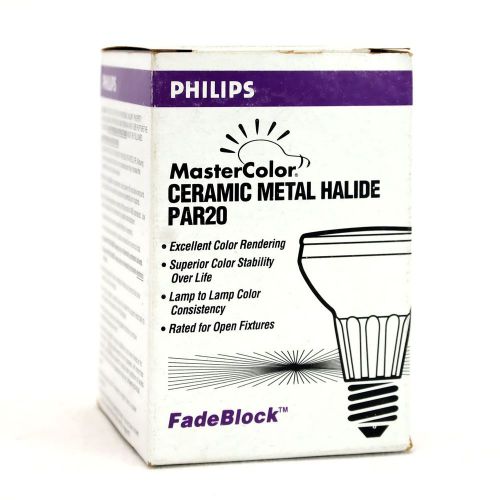 Metal halide bulb 39w philips 23364-3 mastercolor cdm35 par20/m/fl/3k _1545 for sale