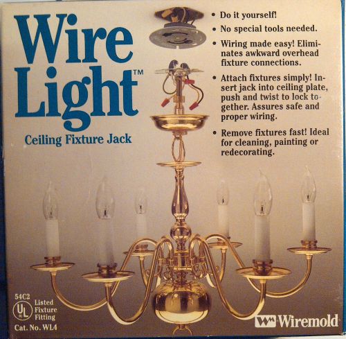 2 new wire light ceiling fixture jacks for sale