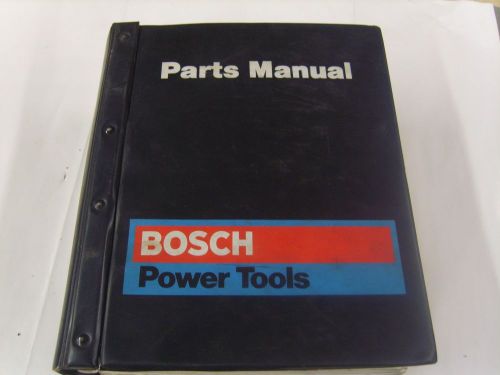 BOSCH TOOLS PARTS BOOK CATALOG MANUAL Power Tools parts manual