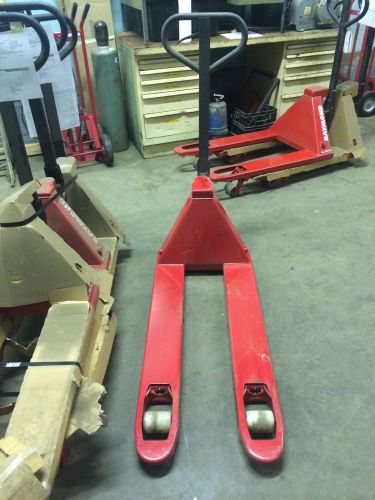 New raymond manual pallet jack , 20&#034; x 42&#034; 5000 lb capacity , hd , 3 available for sale