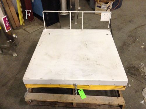 42&#034; x 42&#034; advanced bulk conveying pneumatic tilt lift table model 29-192 for sale