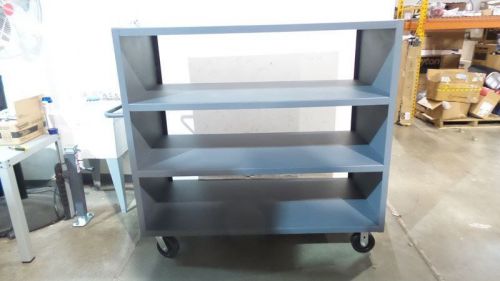 Durham 2spt-3060-2-2k-95 2000 lbs cap 3 shelves steel stock cart w/ casters for sale