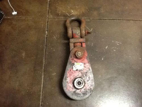 Johnson 8 ton snatch block for 5/8&#034;- 3/4&#034; wire rope. for sale