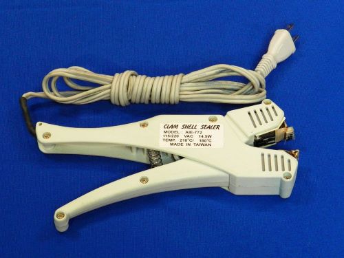 CLAM SHELL HAND HELD DUAL HEAT AIE 772 SEALER ~ L@@K!!
