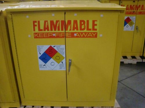 EDSAL 30 Gal Fire Safety Cabinet yellow,  fire safety cabinet