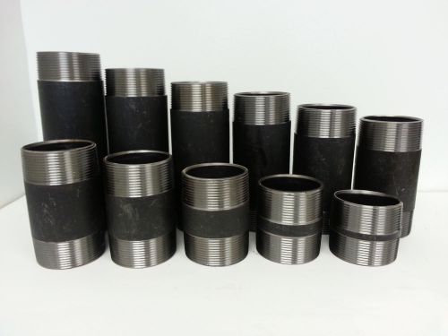 New complete set of 2&#034; seamless carbon steel sch 40 pipe nipples 2&#034; -7&#034; long for sale