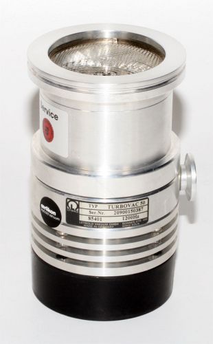 Oerlikon Leybold TMP 50 Turbo Vacuum Pump: Rebuilt, 6 Month Warranty