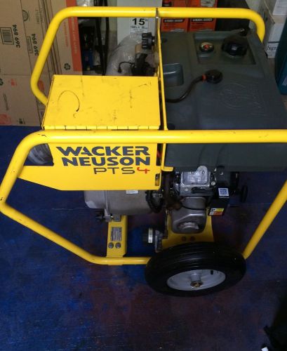 Wacker pts4v 4&#034; pump water &amp; trash pump for sale