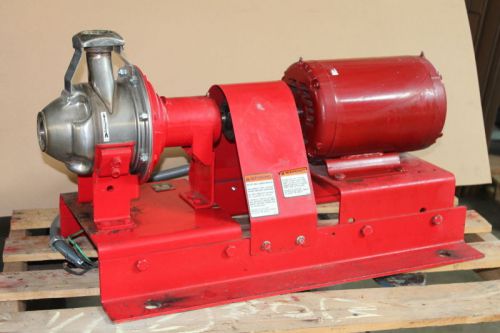Centrifugal pump, 3510 1 1/2x2x5qt quantek, ss, 7 1/2hp bell gossett for sale