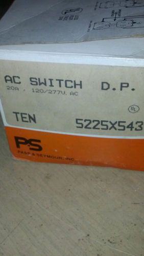 Box of 10 pass&amp;seymour 20amp ac switch dp