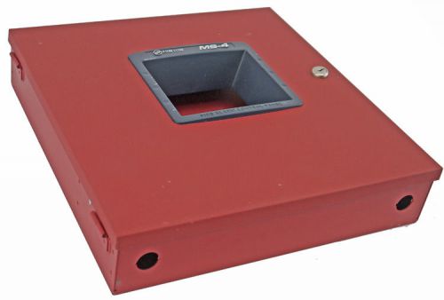 Firelite ms-4 4 zone fire alarm control panel enclosure case chassis only for sale