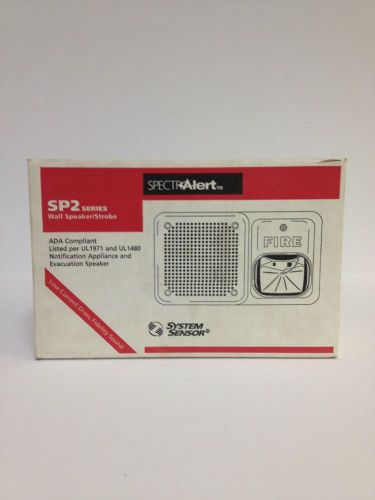 System sensor sp2 wall speaker/strobe for sale