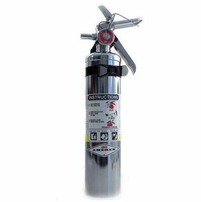 Amerex B417TC - 2.5 LB ABC Extinguisher (Chrome) Vehicle Fire Extinguisher