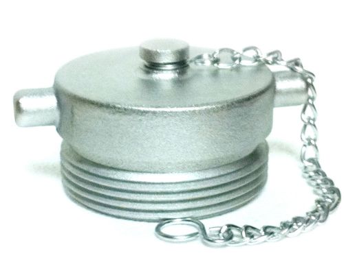 2-1/2&#034; fire hose hydrant or fdc plug with chain- aluminum chrome plated for sale