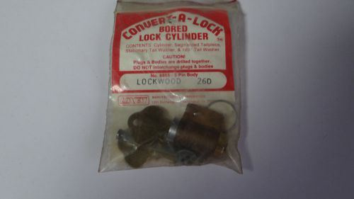 Convert-a-Lock Bored Lock Cylinder with Keys L1 Lockwood - Locksmith