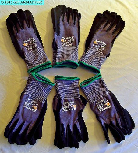Atg g-tek maxiflex nitrile-coated ultimate gloves- 6 pair med. - free dom. s&amp;h! for sale