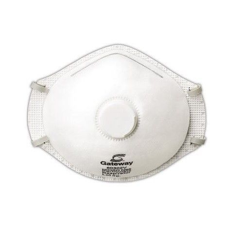 Gateway safety true air adjustable valve n95  respirator dust mask 10/bx 80302v for sale