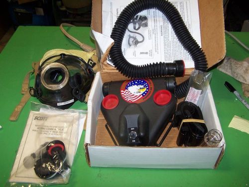 NOS Scott C420 PAPR Powered Air Purifying Respirator Kit + Av-2000 Mask + more2