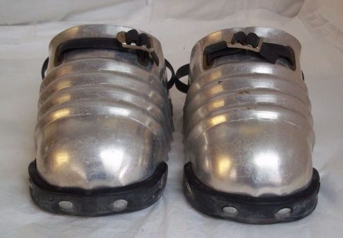 Metal foot guard with rubber toe clip &amp; strap for sale