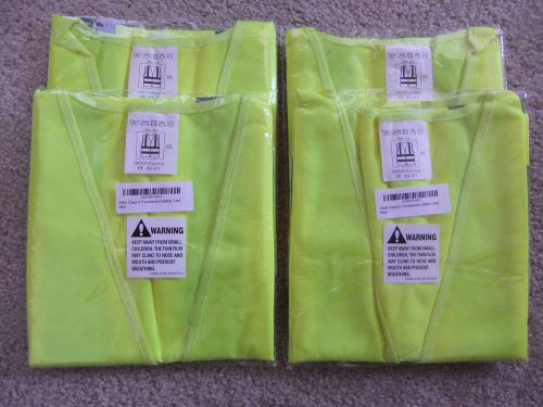 NIP 4 ANSI Class II Fluorescent Traffic Safety Vests Size XXL