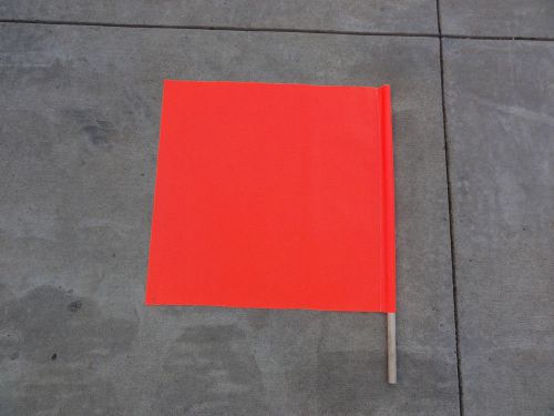 Orange Safety Flags  24 x 24  Lot of 2