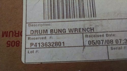 NOS Justrite Bung Wrench  08805 Brass Alloy Drum Bung Wrench 8-805