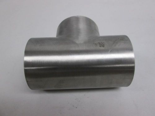 New alfa laval 818448-300 3in 3a sanitary tri-weld tee fitting 316l d308750 for sale