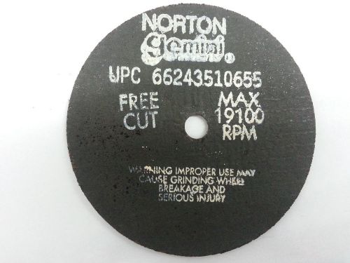 NORTON Cut Off Wheel (4&#034;x1/16&#034;x3/8&#034;), NEW/ MAX RPM 19100, #66243533616  Box 10