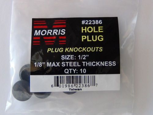 Morris Hole Plug #22386 1/8&#034; max steel thickness QTY:10