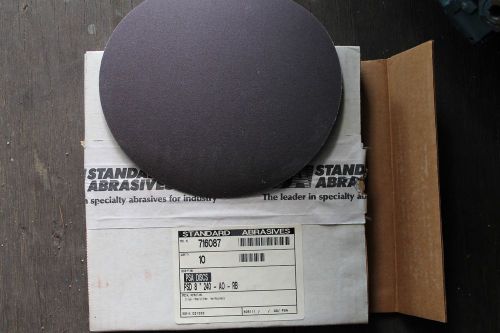 10 new standard abrasives PSA discs 8&#039;&#039; 240 grit