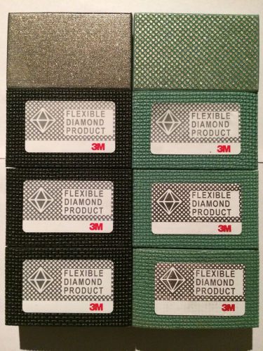 3M Flexible Diamond Pads NEW (4) 60 Grit &amp; (4) 120 Grit