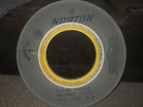 Norton Surface Grinding Wheel 17&#034; dia x 1 1/4&#034; width x 8&#034; hole, 32A4G