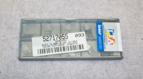 ISCAR    CARBIDE INSERTS   GIPI 3.00E-0.40  SEALED  PACK OF 10    GRADE IC354