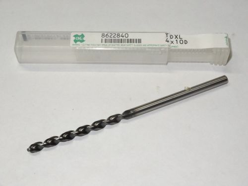 OSG 4.0mm 0.1575&#034; WXL Fast Spiral Taper Long Length Twist Drill Cobalt 8622840