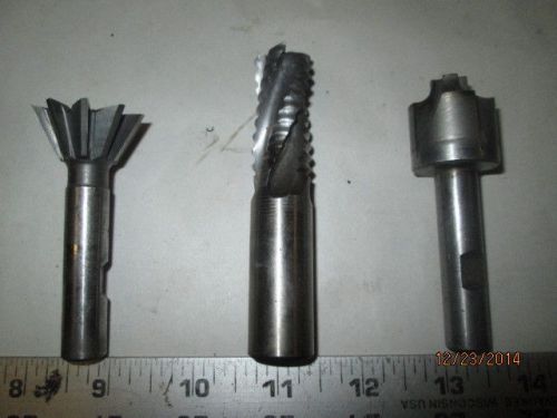 Machinist lathe mill lot specialty end mills corner rounding  dove tail roughing for sale