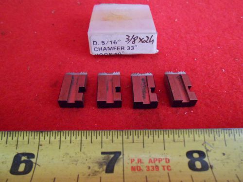 Thread chasers set of 4 3/8&#034; x 24 thread 5/16&#034; head grd for sale